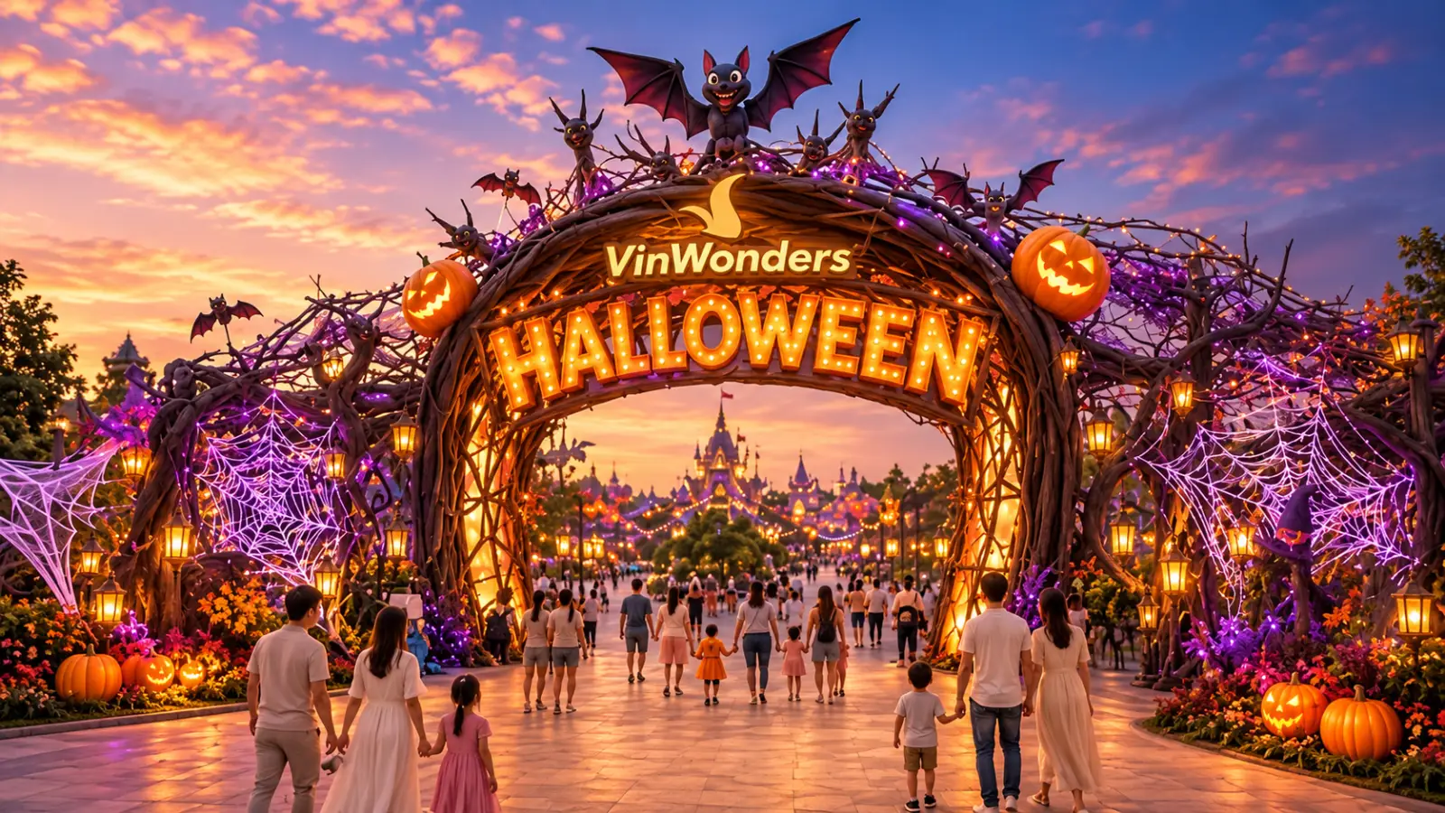 Màn mở đầu Halloween tại VinWonders Nha Trang