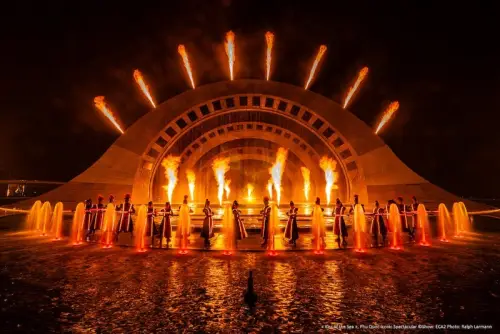 Kiss of the Sea — nightly multimedia show in Sunset Town