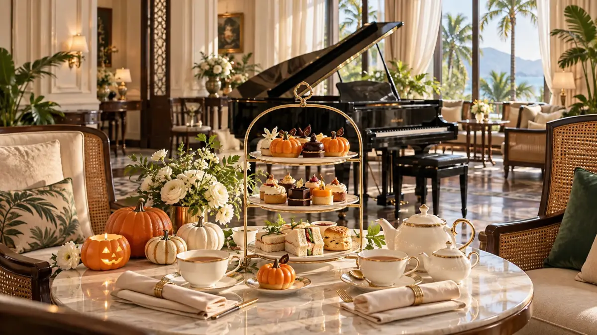 Halloween afternoon tea with piano at Potique Café