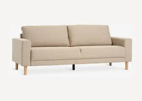 JYSK EGENSE 3-seat sofa — sand fabric