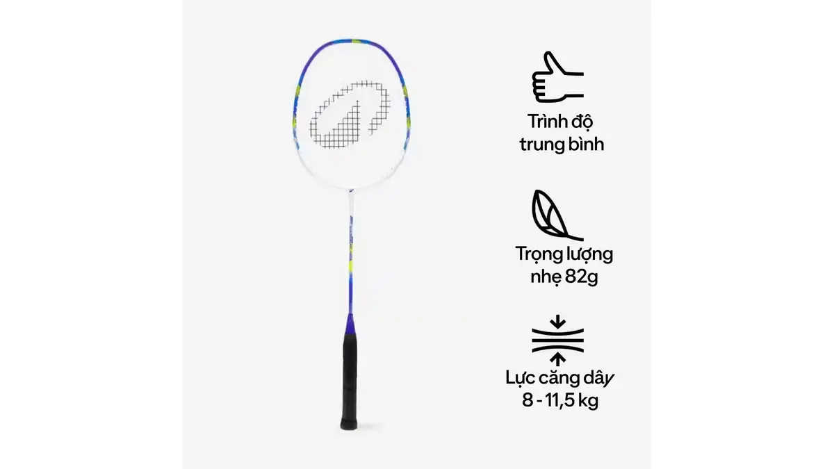 Kuikma BR Sensation 530 adult badminton racket, white