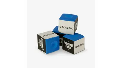 Geologic billiards cue chalk, set of 4