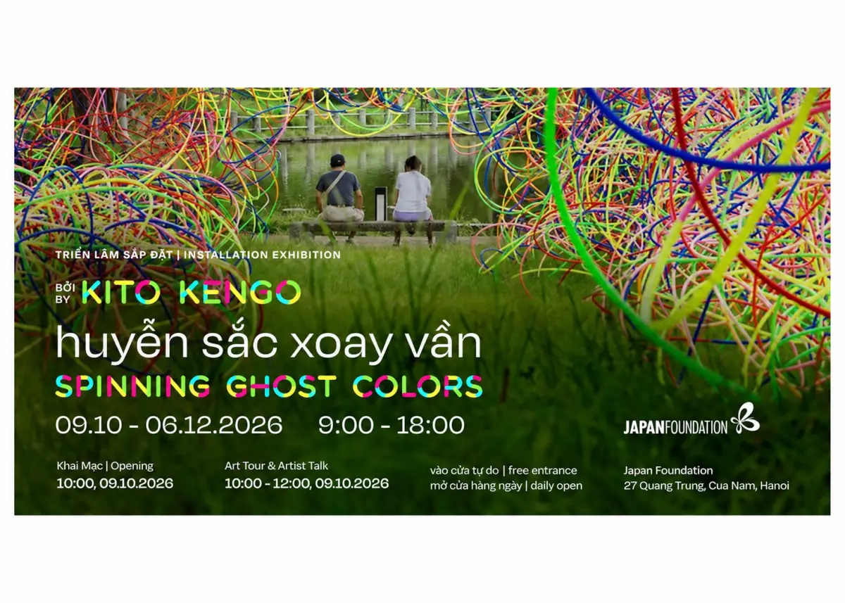 Spinning Ghost Colors — Kito Kengo exhibition in Hanoi