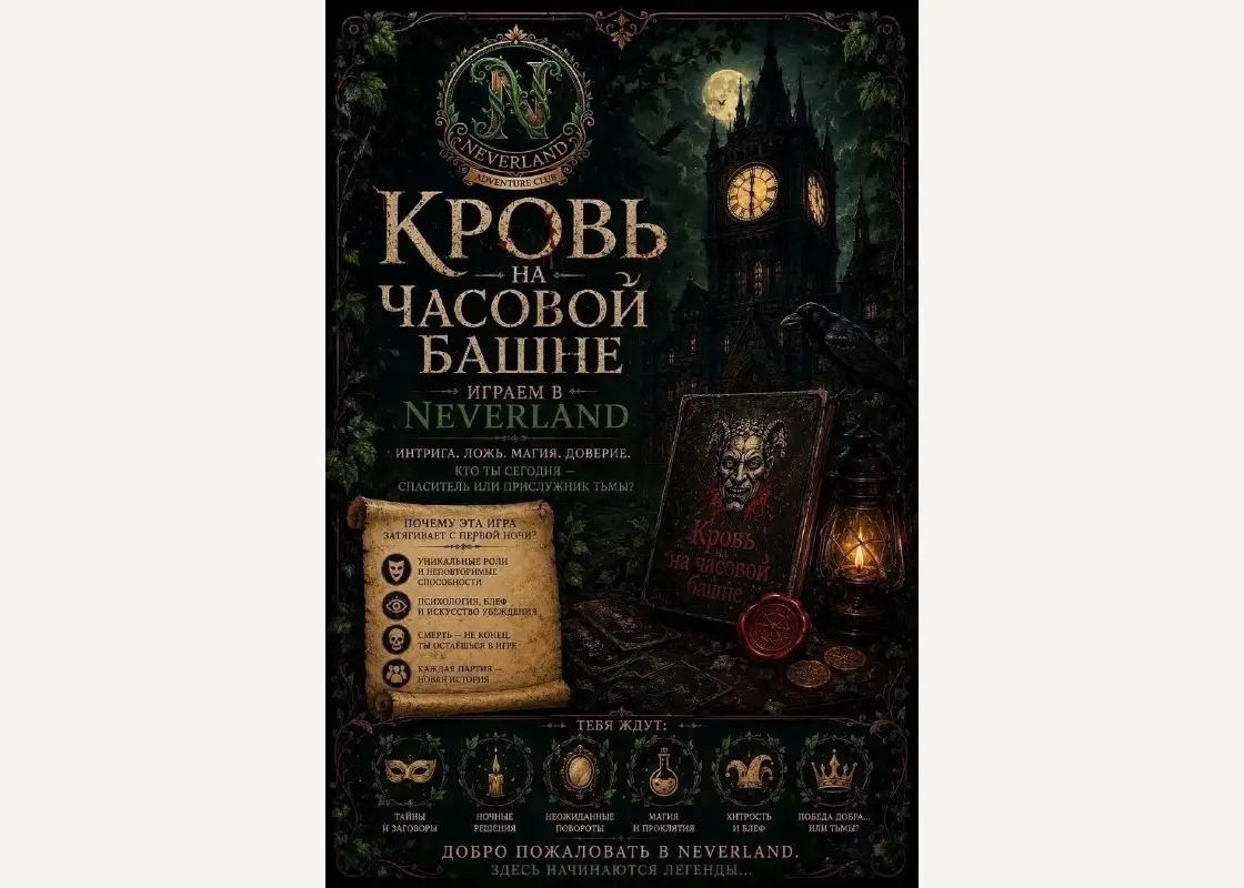 «Кровь на Часовой башне» в Neverland