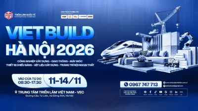 Vietbuild Hà Nội 2026: строительство, транспорт и интерьер